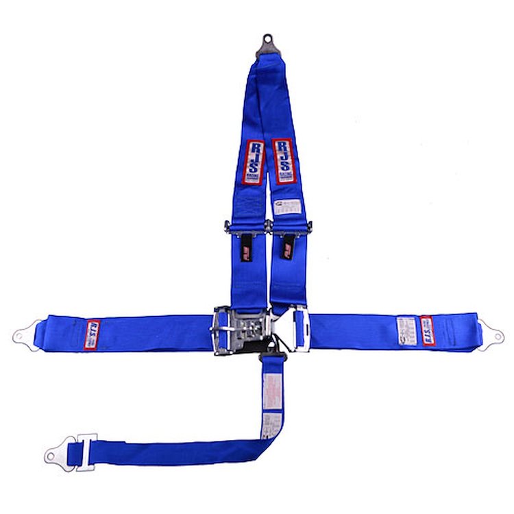 5-Point Latch and Link Racing Harness Blue
