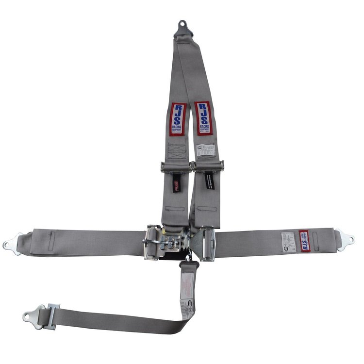 5-Point Latch and Link Racing Harness Grey