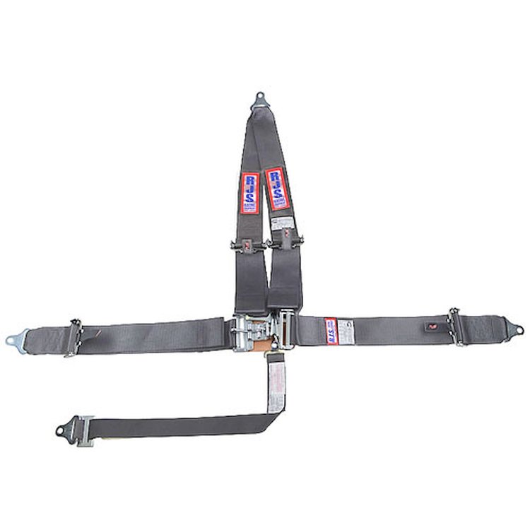 5-Point Latch and Link Racing Harness Grey