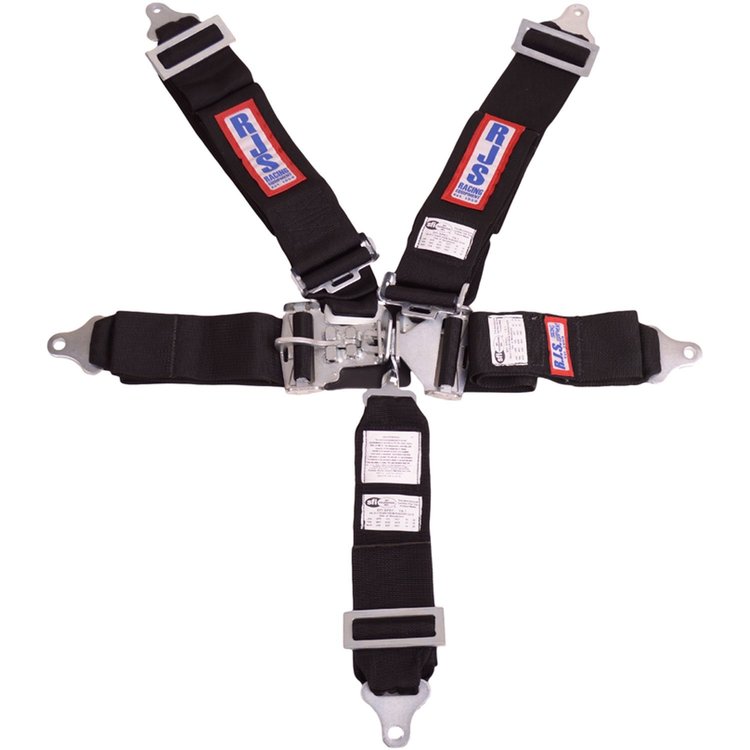 5-Point Latch and Link Racing Harness Yellow