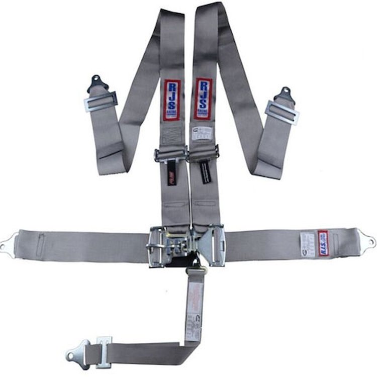 5-Point Latch and Link Racing Harness Grey