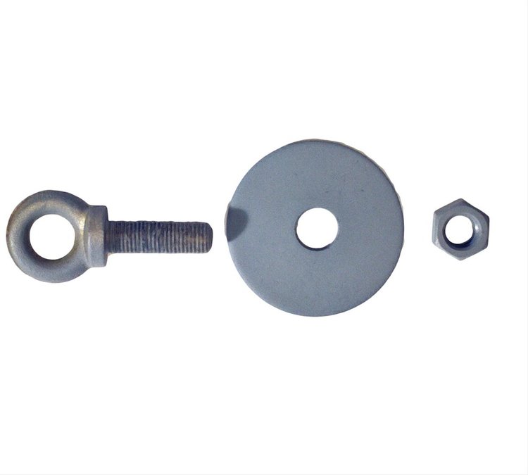 EYEBOLT KIT 1 PER KIT INCLUDES BOLT NUT WASHER SILVER