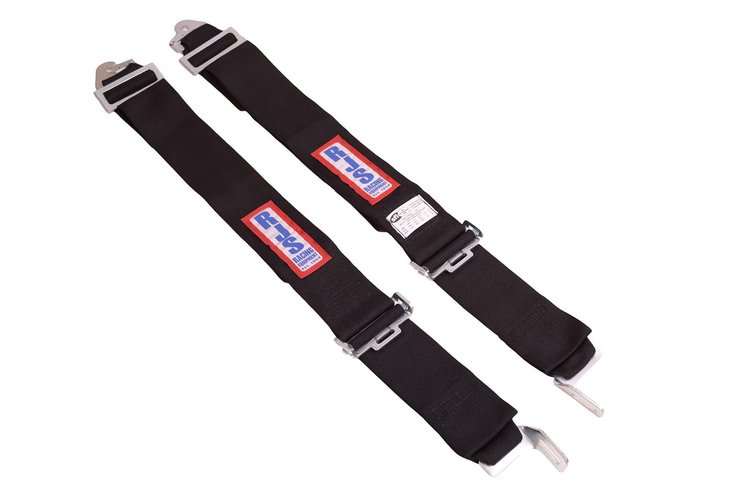 15000101 Latch and Link Lap Belt with Adjuster [Black]
