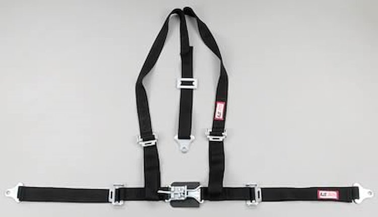 NON-SFI 2 L&L PULL DOWN Lap Belt w/adjuster WRAP PURPLE