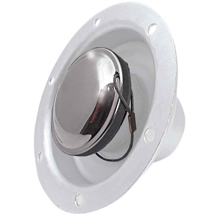 Recessed Fuel Cell Filler Cap with Gasket and Safety Chain