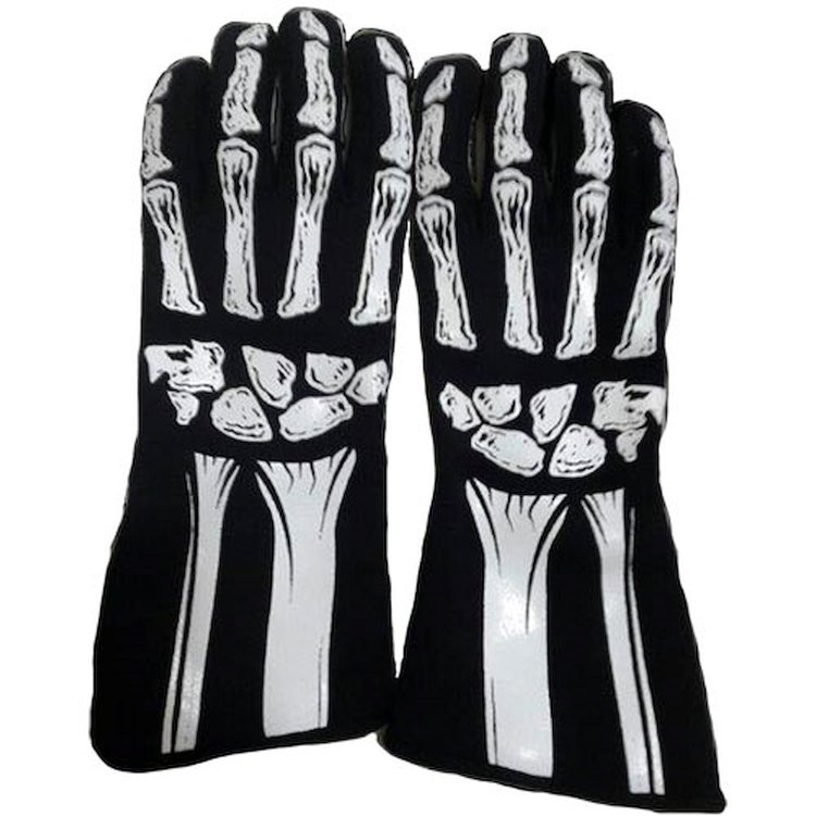 Skeleton Single Layer Nomex Racing Gloves SFI 3.3/1