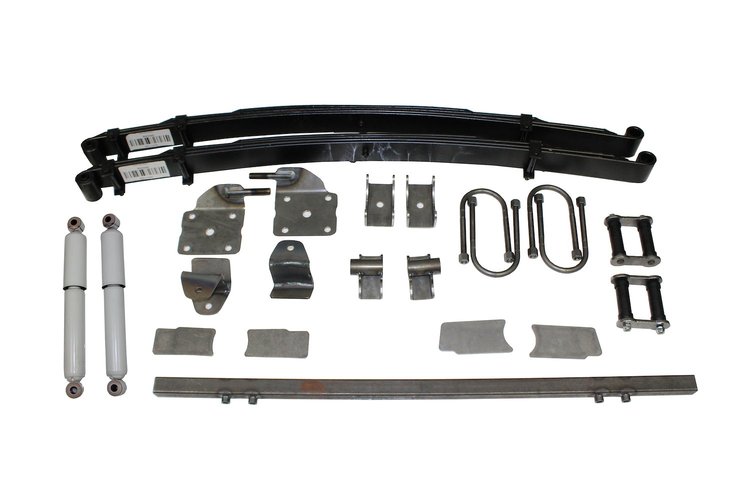 AS-1016CG Complete Leaf Spring Rear End Mounting Kit for 1935-1936 Chevy Master (Gas Shocks)