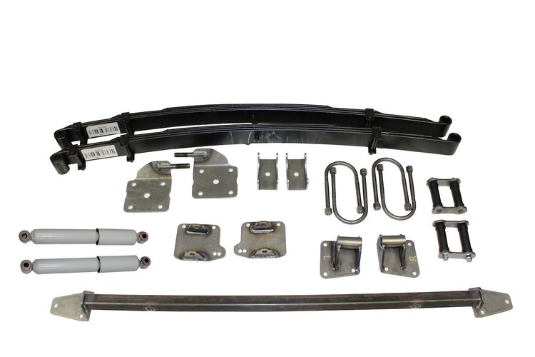 AS-1018CG Complete Leaf Spring Rear End Mounting Kit for 1937-1939 Chevy (Gas Shocks)