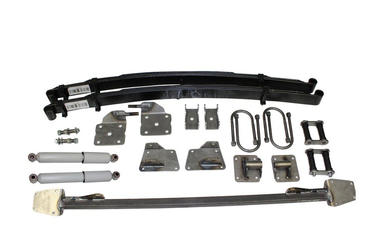 AS-1019CG Complete Leaf Spring Rear End Mounting Kit for 1941-1948 Chevy (Gas Shocks)