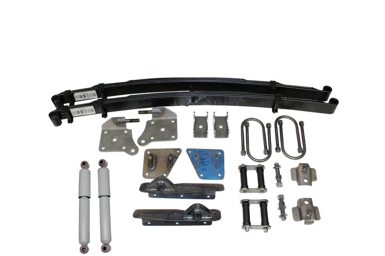 AS-2017CGY Complete Leaf Spring Rear End Mounting Kit for 1941-1948 Ford (Gas Shocks)