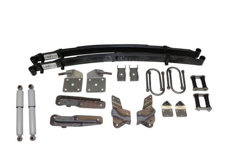 AS-2019CG Complete Leaf Spring Rear End Mounting Kit for 1939-1940 Mercury (Gas Shocks)