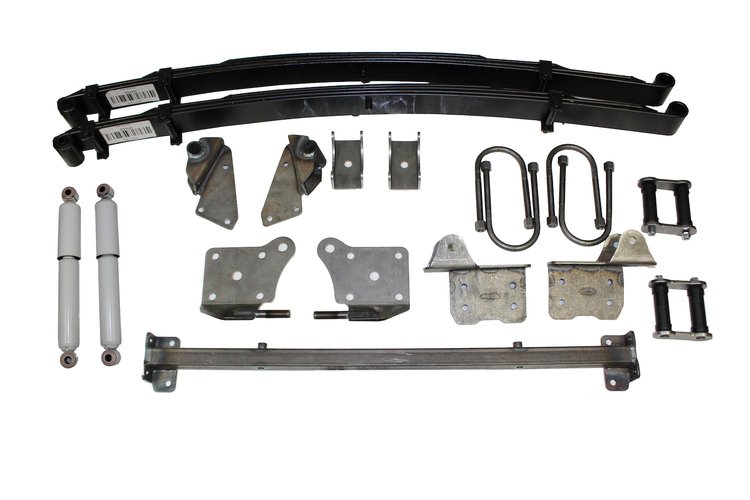 AS-2020CGY Complete Leaf Spring Rear End Mounting Kit for 1948-1952 Ford Pickup Truck (Gas Shocks)
