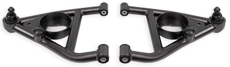 AAL311H Front Lower A-Arms for 1967-1969 GM F-Body, 1968-1974 GM X-Body w/Forward Bump Stops [Black Hammertone]
