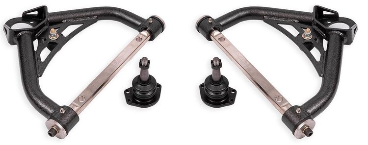 AAU322H Front Upper A-Arms for 1970-1981 GM F-Body, 1975-1979 GM X-Body [Black Hammertone]