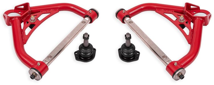 AAU322R Front Upper A-Arms for 1970-1981 GM F-Body, 1975-1979 GM X-Body [Red Powder Coat]