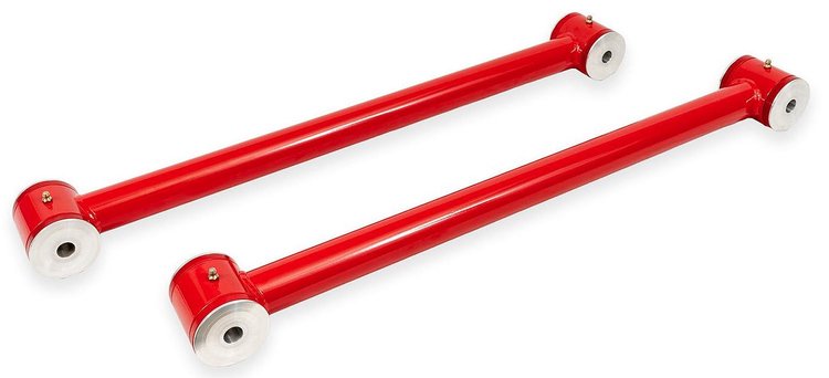 LCA1860R Non-Adjustable Rear Lower Control Arms Fits Select Ford Bronco [Red Powder Coat]