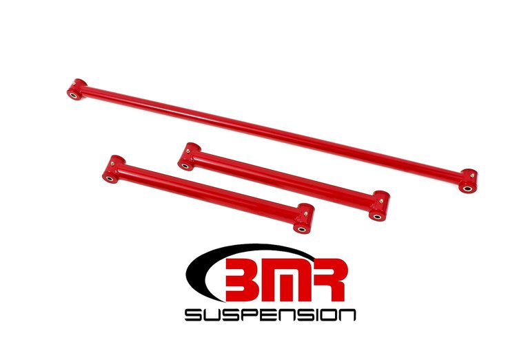 RSK031R Rear Suspension Kit, Non Adjustable w/Poly Bushings for 1982-2002 Chevy Camaro, Pontiac Firebird [Red]