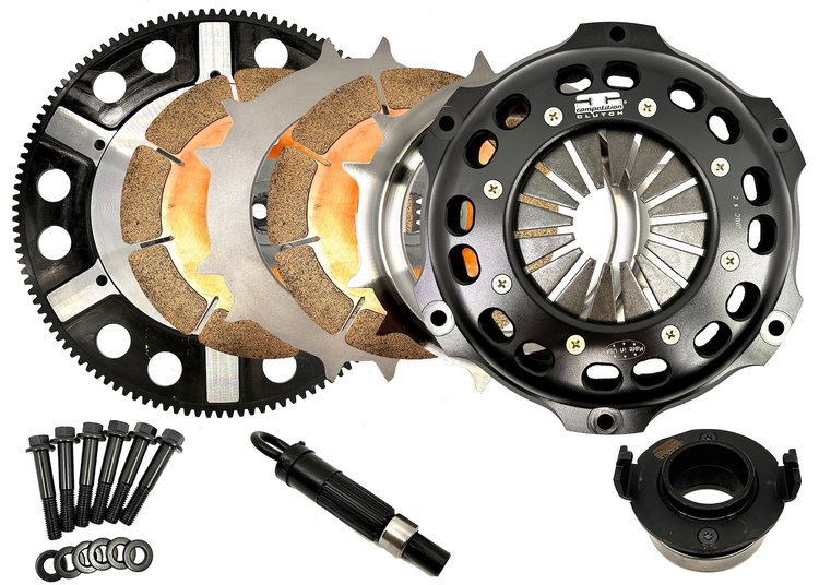 1848014-2 Full Race Twin-Disc Clutch Kit for Honda H Series, 184 mm Ceramic, w/Flywheel