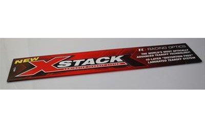 10235C Racing Optics Xstack Laminated Tearoffs [2 Mil]