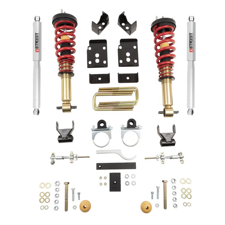 Performance Coilover Lowering Kit for 2015-2020 Ford F-150 Trucks [-1 in. to -3 in. Front / -5.5 in. Rear Drop] 1000SPC