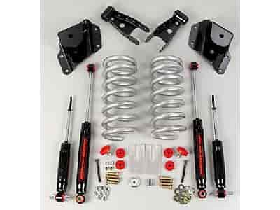1999-03 Standard Cab, Short Bed Pickup - 3" Front/4" Rear Lowering Kit
