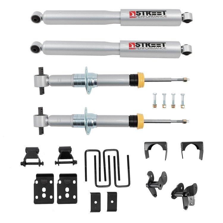 Lowering Kit w/ Street Performance Struts and Shocks for Fits Select Ford F-150 4WD Trucks [-1 in. to -3.5 in. Front / -5.5 in.