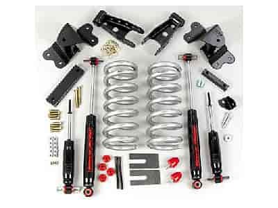 1988-98 Extended Cab Pickup - 3" Front/4" Rear Lowering Kit