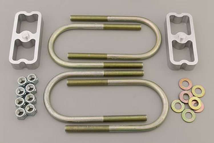Lowering Block Kit for 2.5" to 3" Wide Leaf Springs 1" Drop