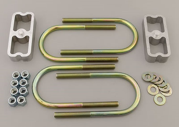 Lowering Block Kit for 2.5" to 3" Wide Leaf Springs 1" Drop