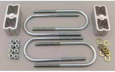 Lowering Block Kit for 2.5" to 3" Wide Leaf Springs 2" Drop