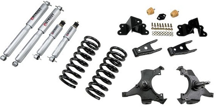 Complete Lowering Kit with Street Performance Shocks for 1992-1998 Chevrolet Silverado/GMC Sierra C1500