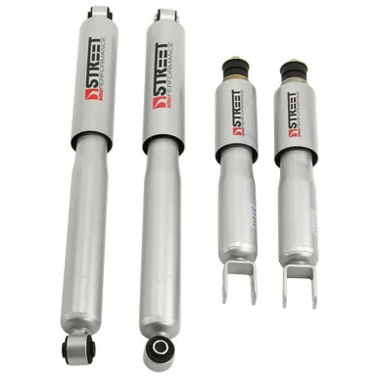 Street Performance Shock Set includes (2) 146-310400 Front Shocks and (2) 146-2215FF Rear Shocks