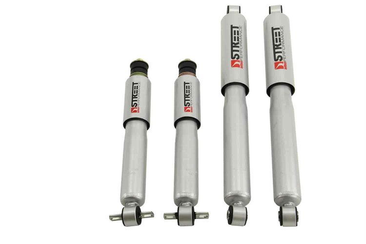 Street Performance Shock Set includes (2) 146-10103I Front Shocks and (2) 146-2212HE Rear Shocks