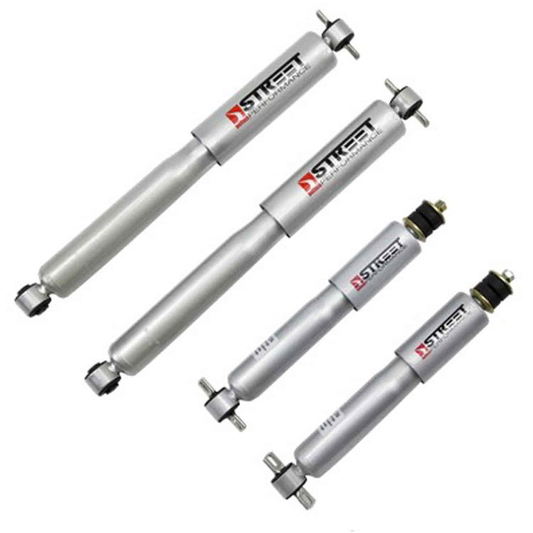 Street Performance Shock Set includes (2) 146-10103I Front Shocks and (2) 146-2216IF Rear Shocks