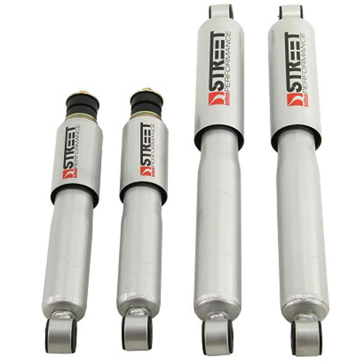 Street Performance Shock Set includes (2) 146-10101C Front Shocks and (2) 146-2210HH Rear Shocks