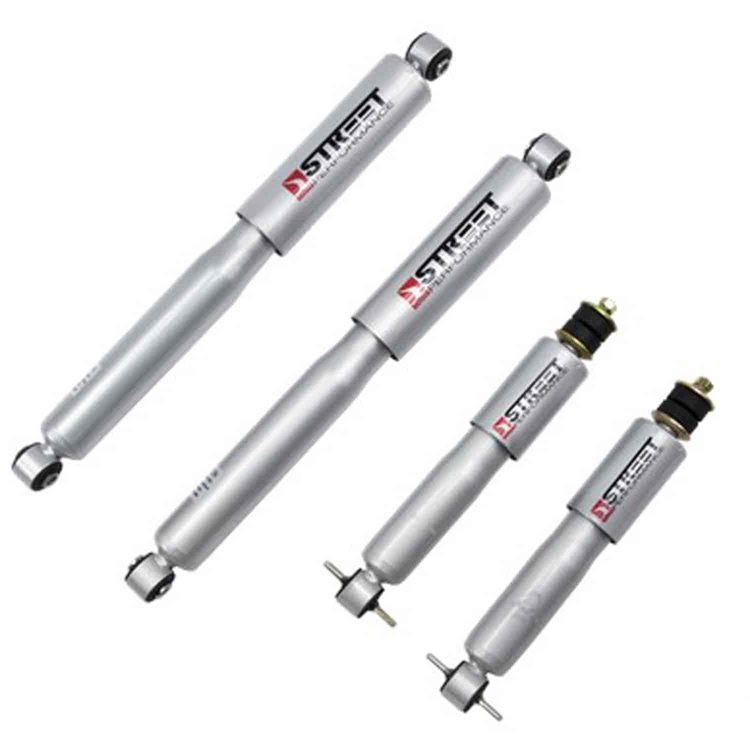 Street Performance Shock Set includes (2) 146-10102I Front Shocks and (2) 146-2213DD Rear Shocks