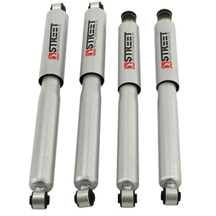 Street Performance Shock Set includes (2) 146-10103B Front Shocks and (2) 146-2210HB Rear Shocks