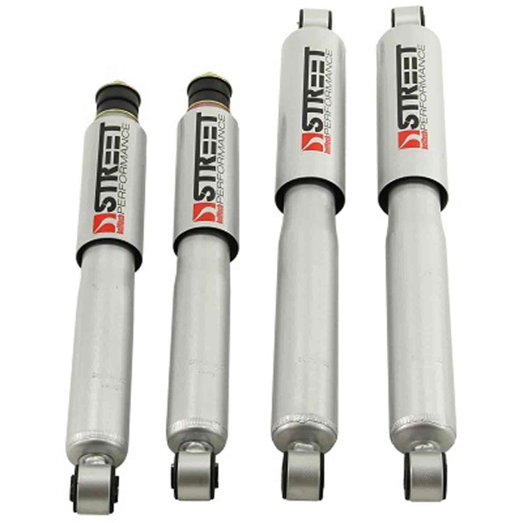 Street Performance Shock Set includes (2) 146-10103C Front Shocks and (2) 146-2211HH Rear Shocks
