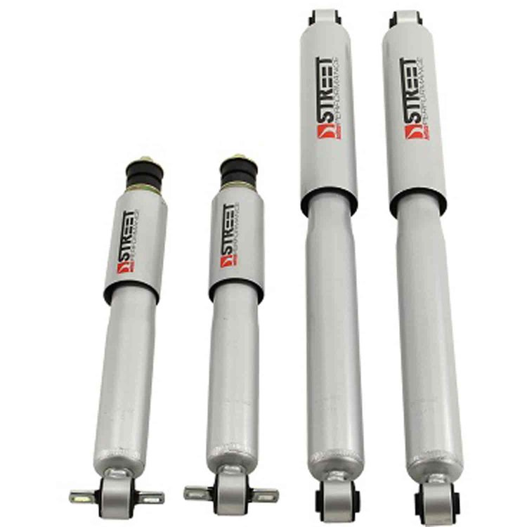 Street Performance Shock Set includes (2) 146-10104I Front Shocks and (2) 146-2216FF Rear Shocks