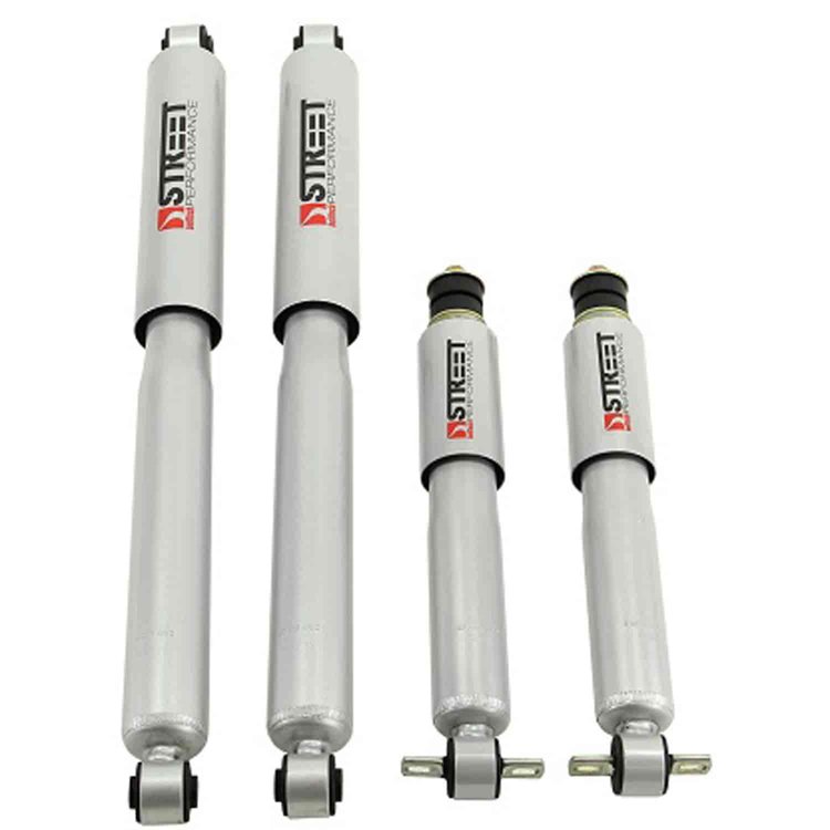 Street Performance Shock Set includes (2) 146-10104I Front Shocks and (2) 146-10313B Rear Shocks