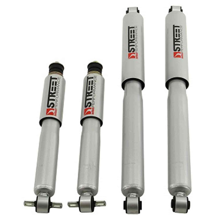 Street Performance Shock Set includes (2) 146-10108I Front Shocks and (2) 146-2215HE Rear Shocks