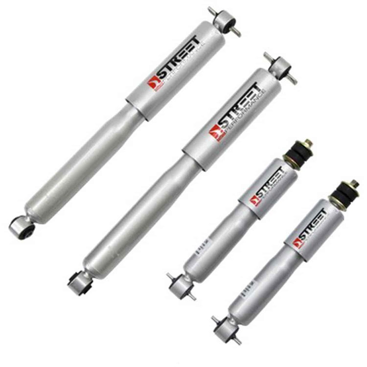 Street Performance Shock Set includes (2) 146-10108I Front Shocks and (2) 146-2214IB Rear Shocks