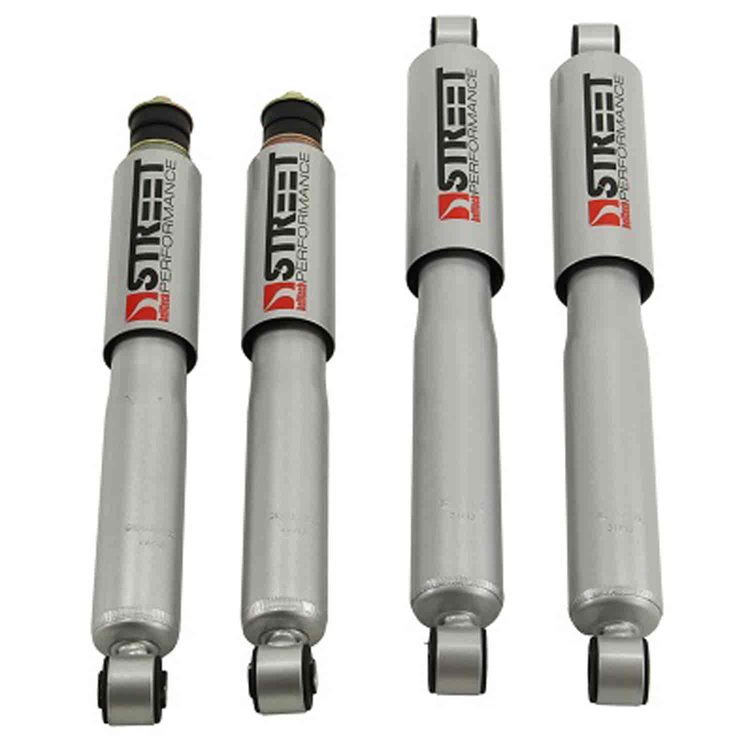 Street Performance Shock Set includes (2) 146-10606B Front Shocks and (2) 146-10309B Rear Shocks
