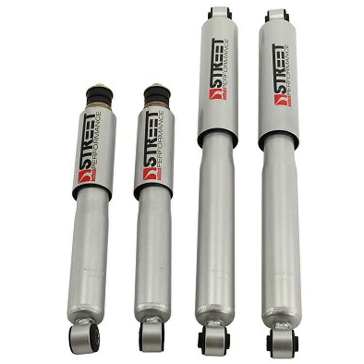 Street Performance Shock Set includes (2) 146-10606F Front Shocks and (2) 146-2216FF Rear Shocks
