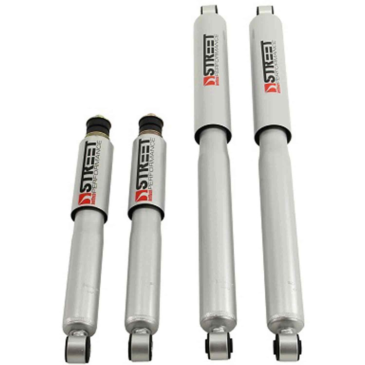 Street Performance Shock Set includes (2) 146-10606H Front Shocks and (2) 146-2218FF Rear Shocks