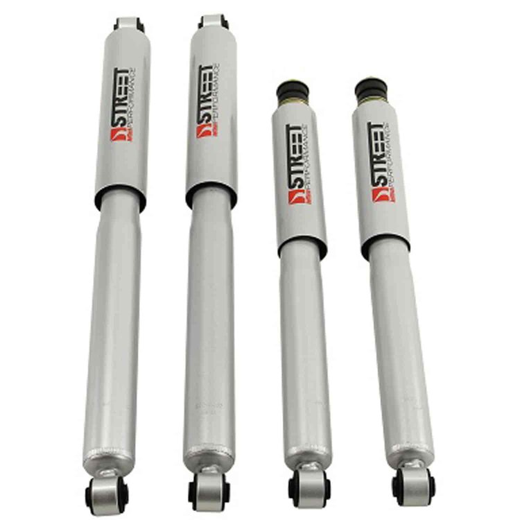 Street Performance Shock Set includes (2) 146-10612F Front Shocks and (2) 146-2218FF Rear Shocks
