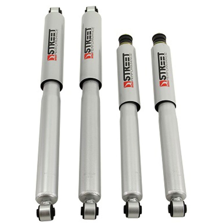 Street Performance Shock Set includes (2) 146-10612F Front Shocks and (2) 146-2218HE Rear Shocks