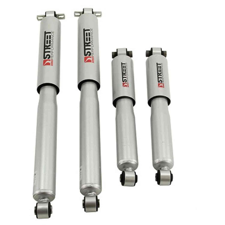 Street Performance Shock Set includes (2) 146-2106DD Front Shocks and (2) 146-2413IF Rear Shocks