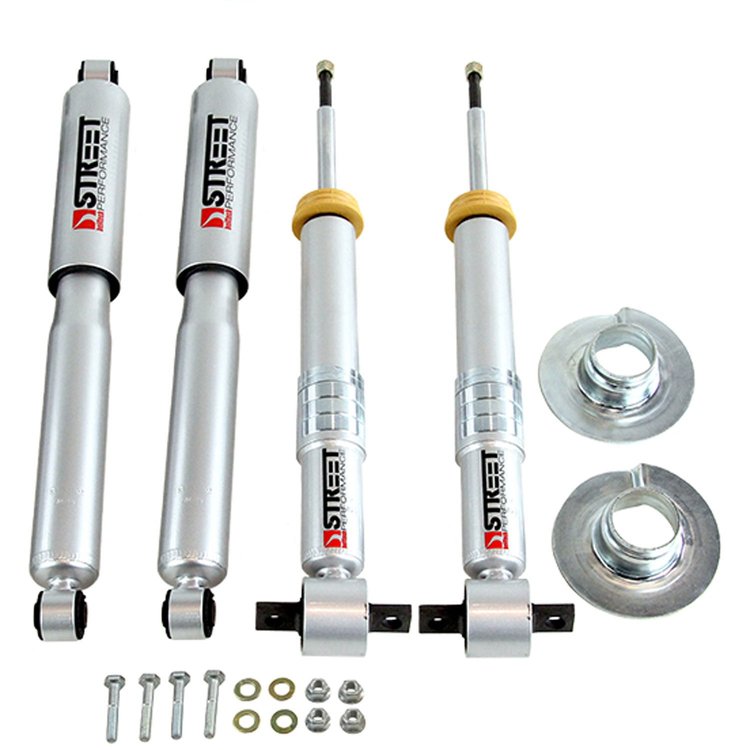 Street Performance Shock Set includes (2) 146-25007 Front Shocks and (2) 146-2712EE Rear Shocks