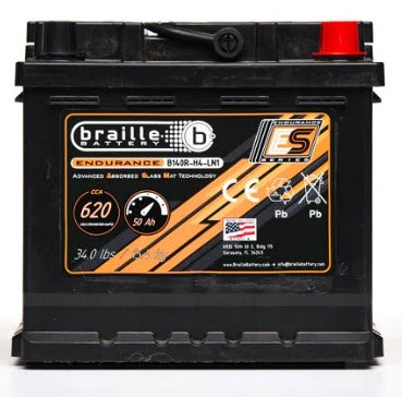 Endurance AGM Deep Cycle/Starting Battery [BCI Group 140R/H4/LN1, 620 CCA] B140R-H4-LN1